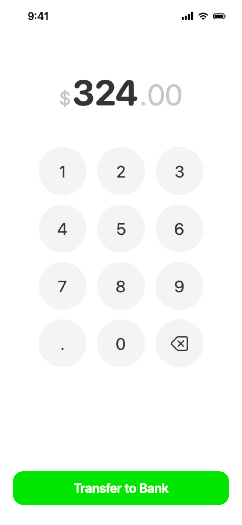 Transfer Keypad