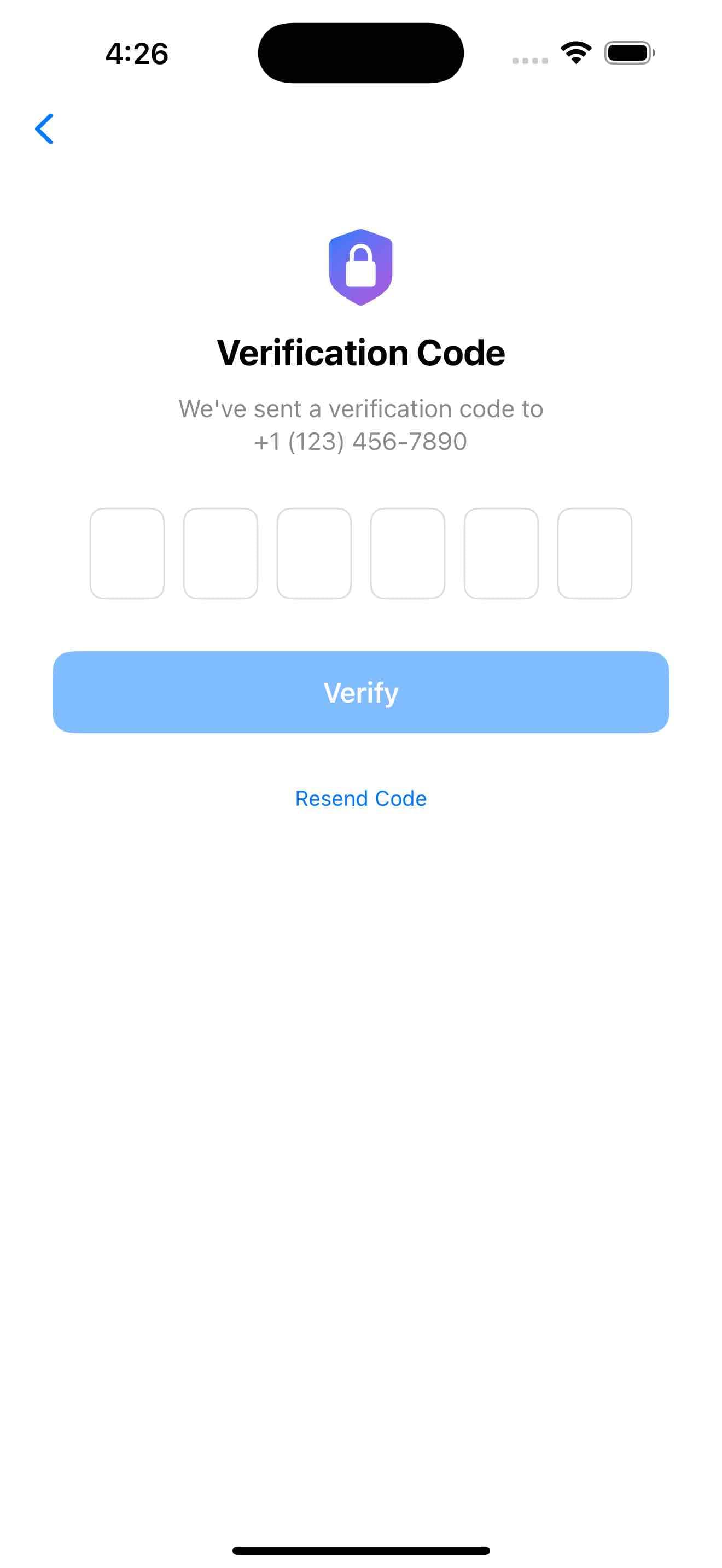 OTP Verification Template