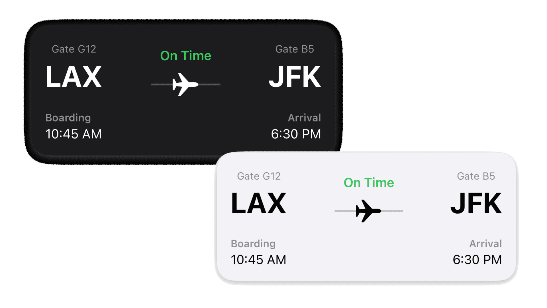 Flight Info Widget