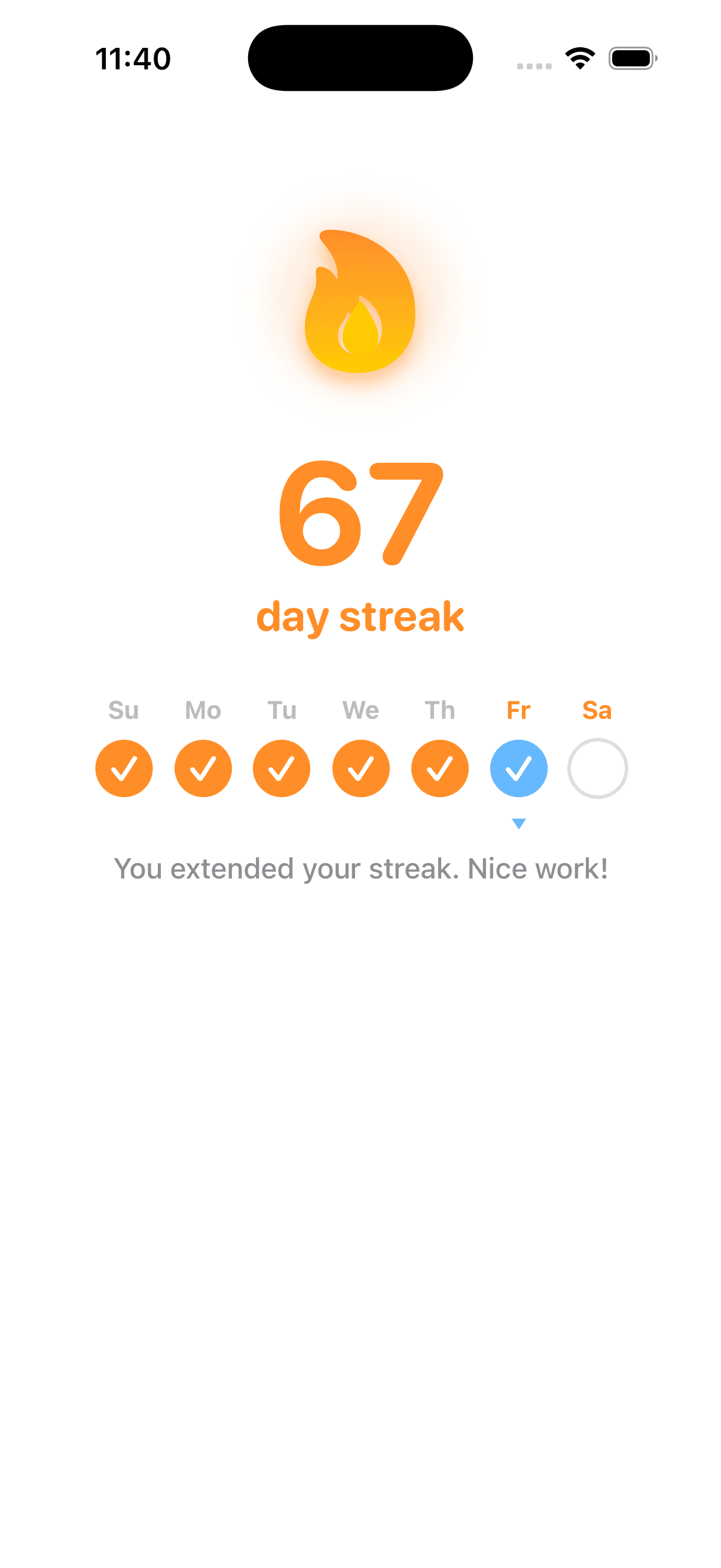 Daily Streak View