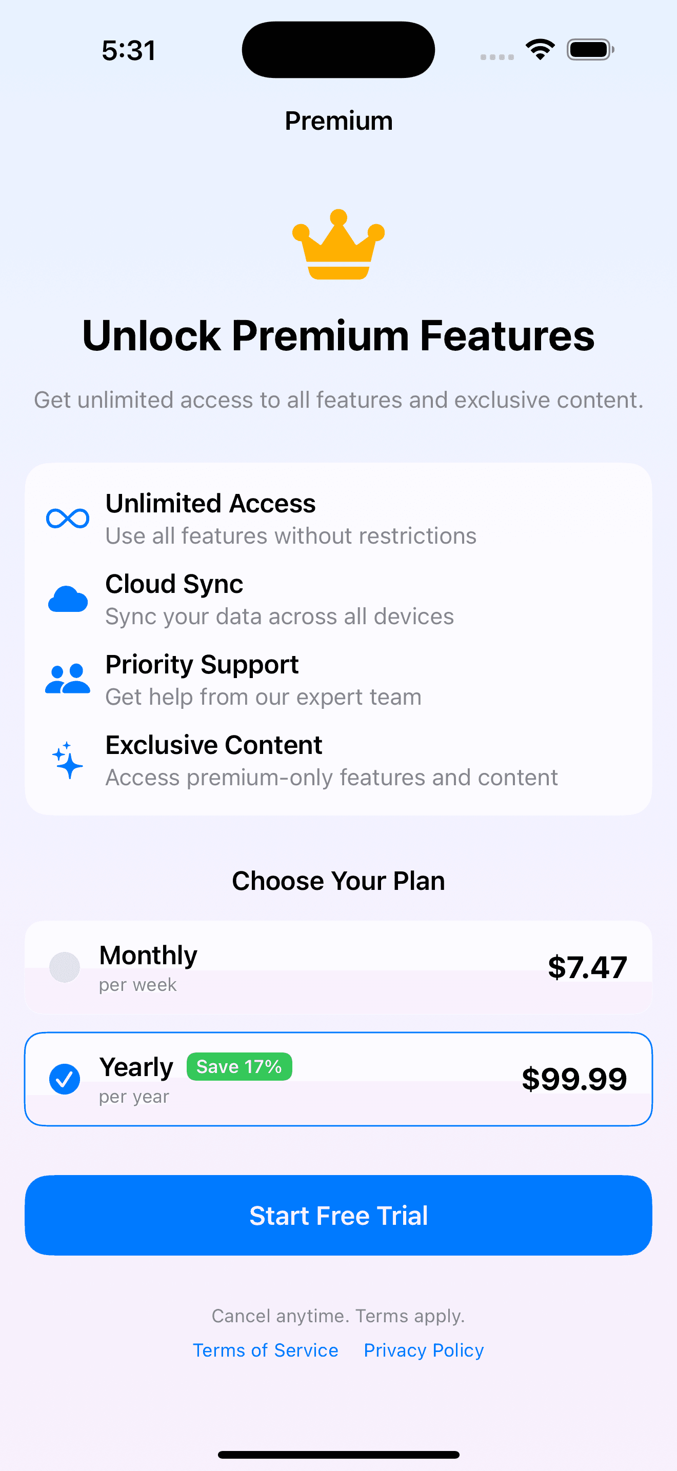 Subscription Paywall